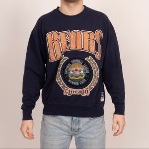 Vintage 90s Nutmeg Chicago Bears NFL crewneck sweatshirt made in USA XL